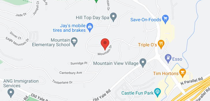 map of 2271 MOUNTAIN DRIVE